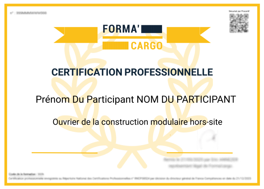 certification